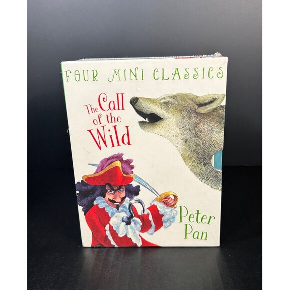 Four Mini Classic Book Set: The Call Of The Wild - Peter Pan by Miles Kelly -NEW - Picture 1 of 4